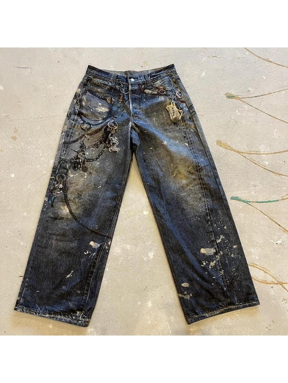 Acne studios 3d print jeans